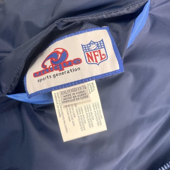 Vintage Tennessee Titans Jacket Mens 2XL NFL Football Unique Reversable Coat Y2K - Picture 5 of 16